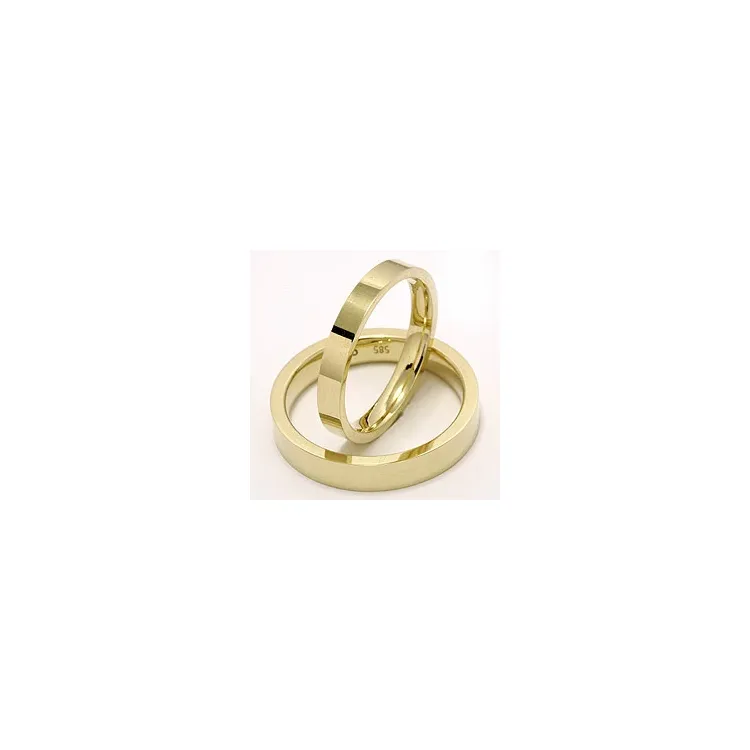 Trauringe aus 14 Karat Gold - set