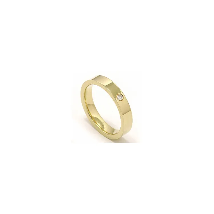 Trauring aus 14 Karat Gold 0,05 ct