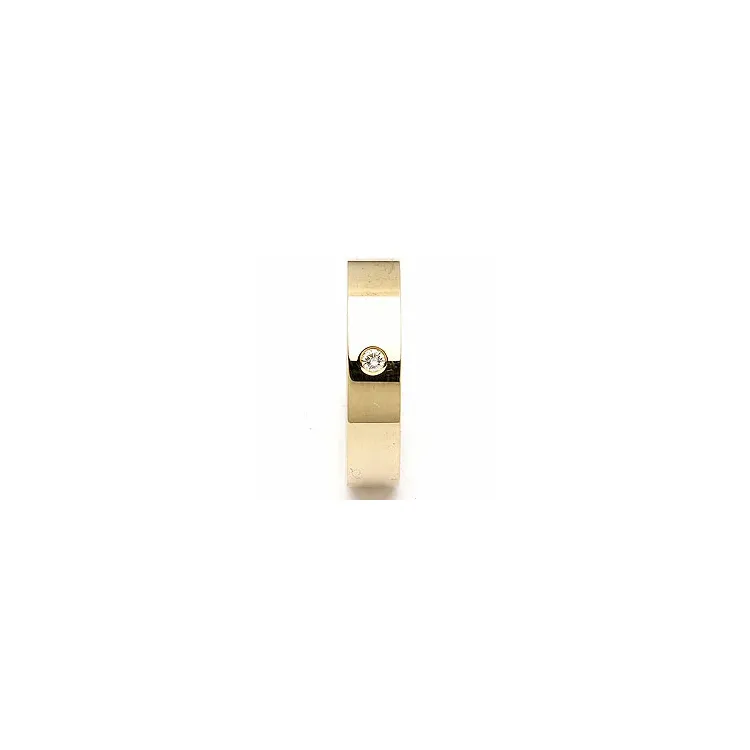 Trauring aus 14 Karat Gold 0,05 ct