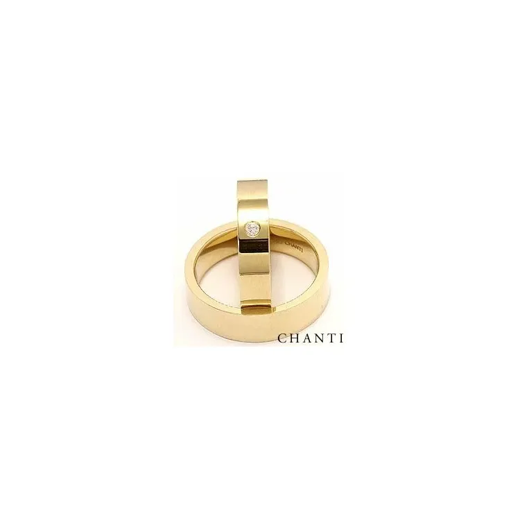 trauringe aus 14 Karat Gold 0,05 ct - set