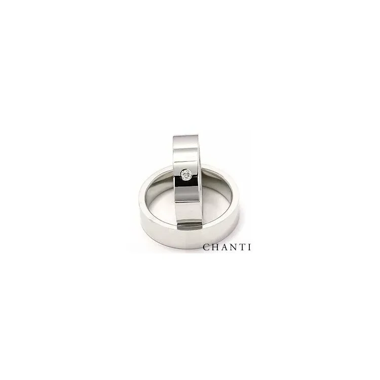 Trauringe aus 14 Karat Weißgold 0,05 ct - set