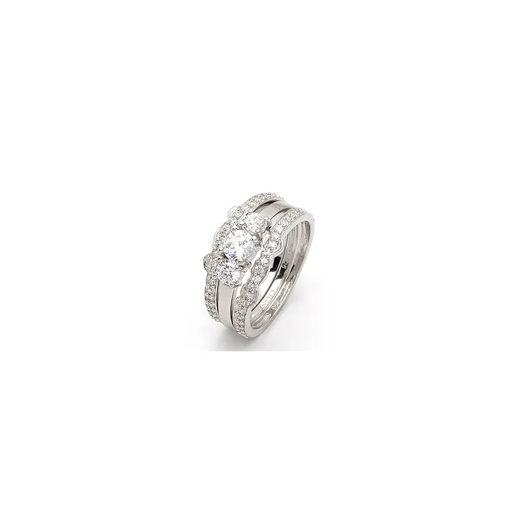 drei-in-einem Ring aus Silber
