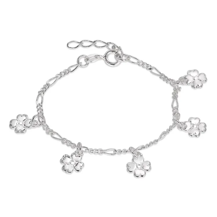 Kinderarmband aus Silber und Blumenanhänger aus Silber - Little Ones