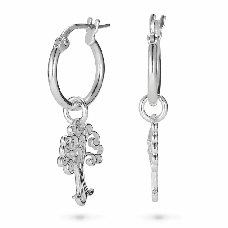 Lebensbaum Ohrringe in Silber