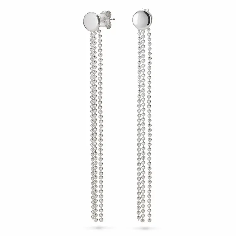 lange Ohrringe in Silber