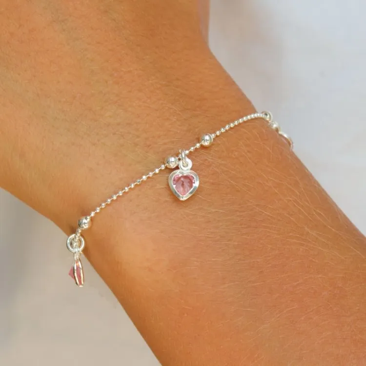 Herz Armband aus Silber und Anhänger aus Silber - Little Ones