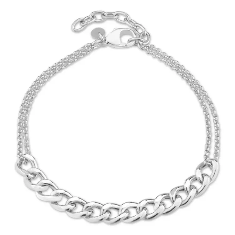 Panzerarmband aus Silber  x 6,1 mm