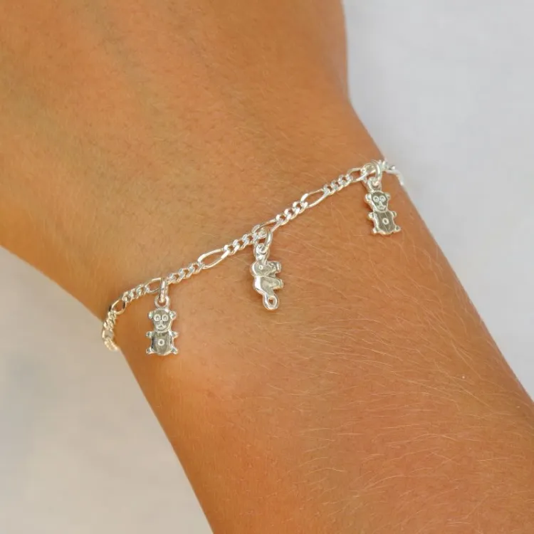 echten Kinderarmband aus Silber und Anhänger aus Silber - Little Ones