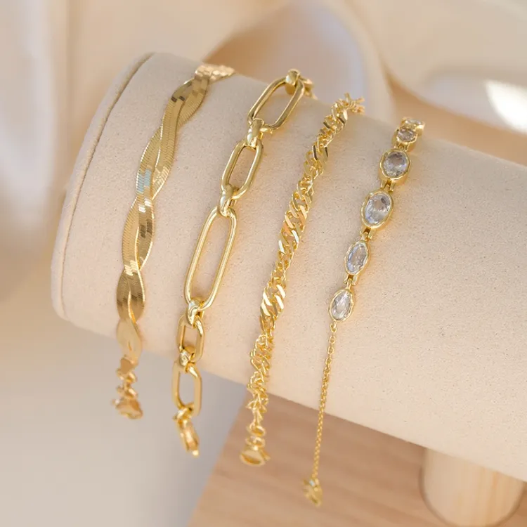 Armband aus vergoldetem Sterlingsilber  x 6,3 mm