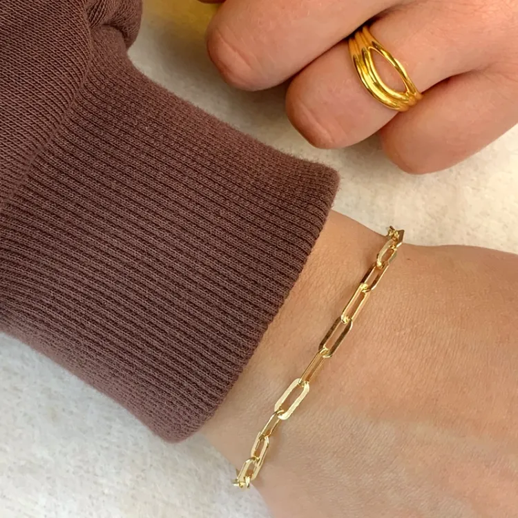 Armband aus vergoldetem Sterlingsilber  x 4,0 mm 