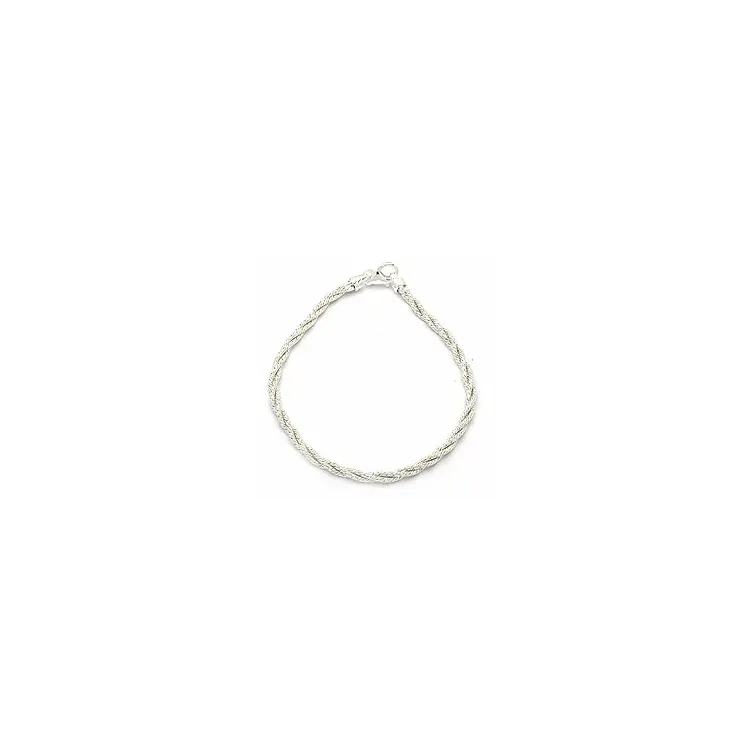 Gewundenes Armband aus Silber  x 2,5 mm