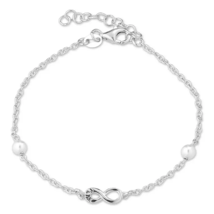 infinity Armband aus Silber und Anhänger aus Silber