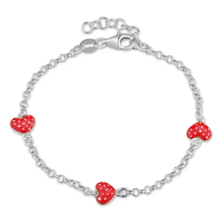 Herz Armband aus Silber und Anhänger aus Silber