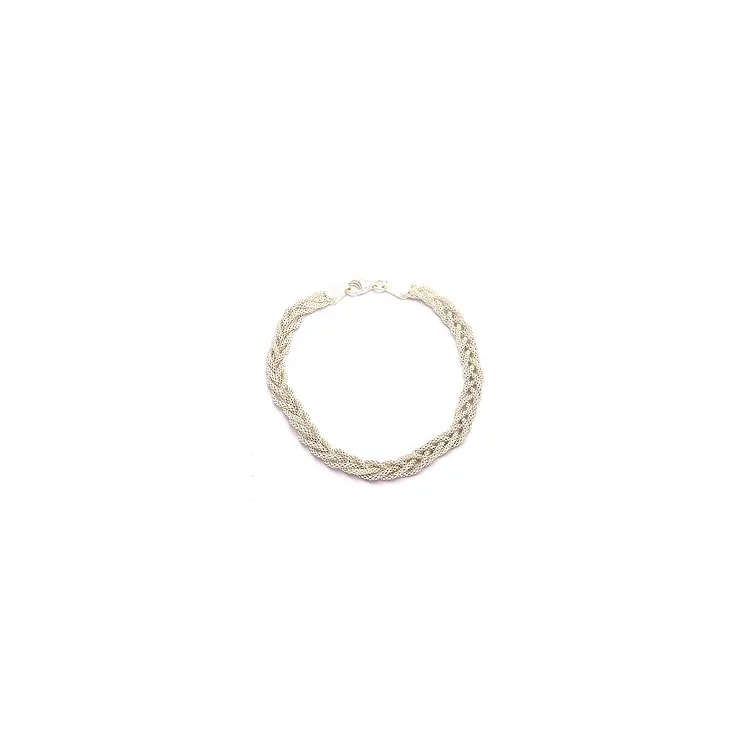 Geflochtenes Armband aus Silber  x 4,6 mm
