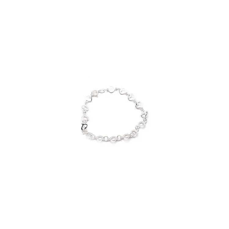 Herz Armband aus Silber und Anhänger aus Silber