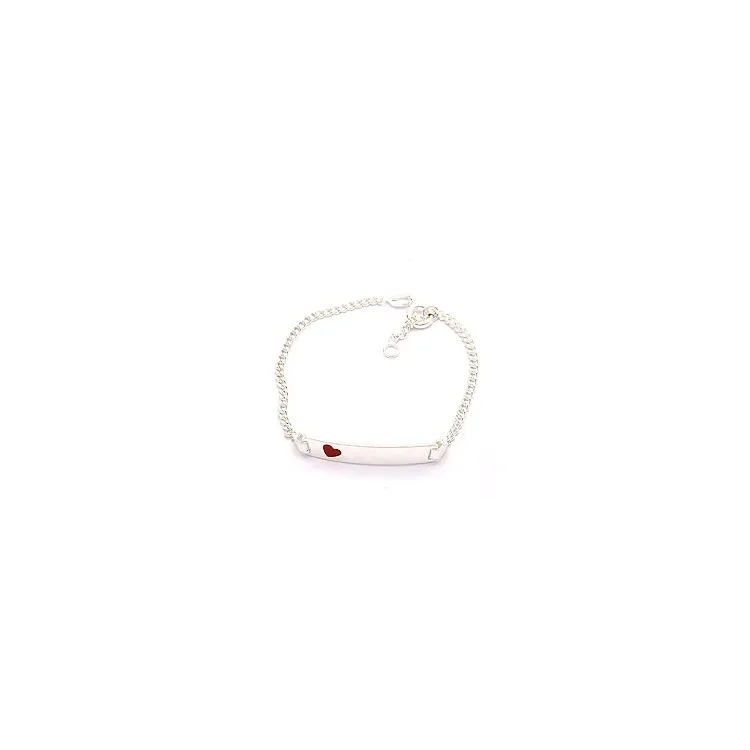Herz Kinderarmband aus Silber und Anhänger aus Silber