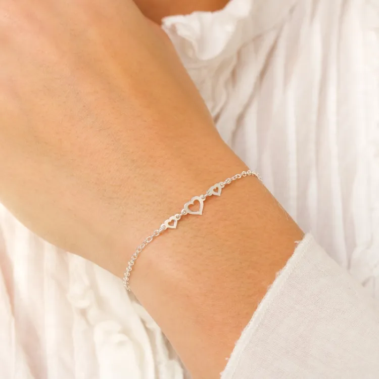 Herz Armband aus Silber