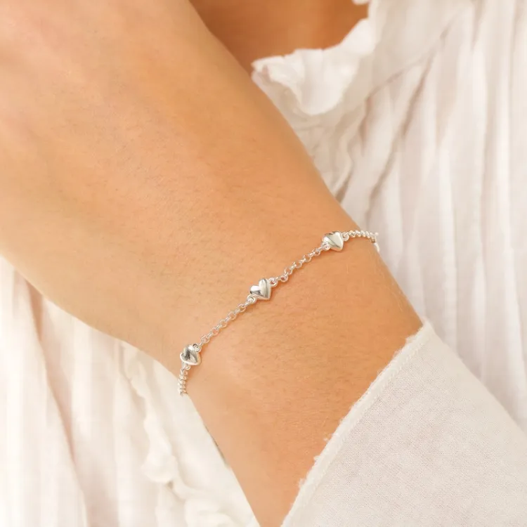 Herz Armband aus Silber