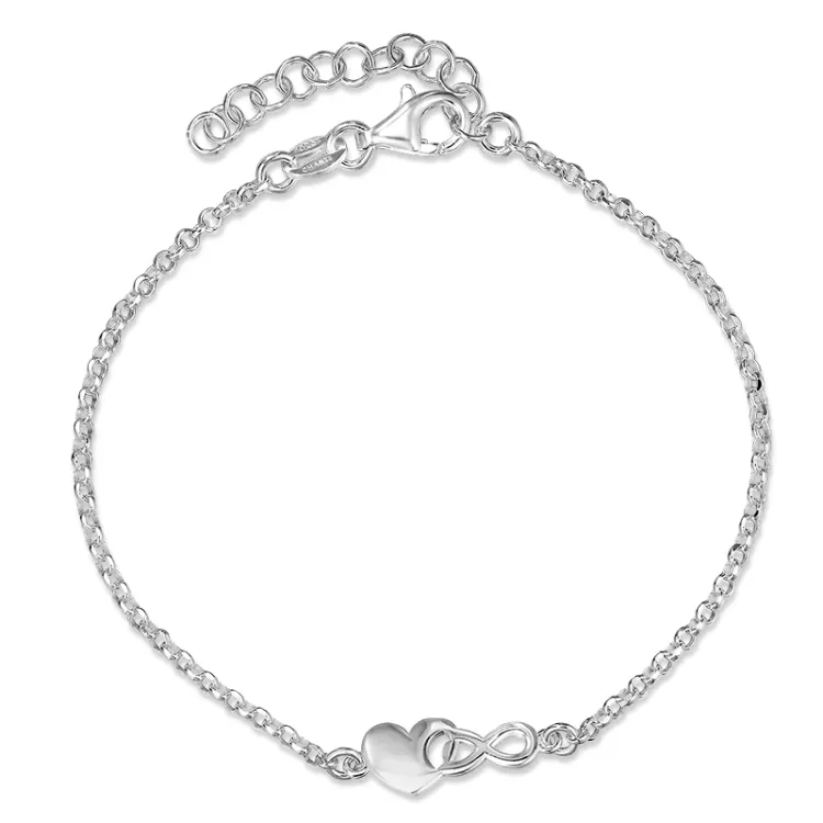 Herz Armband aus Silber