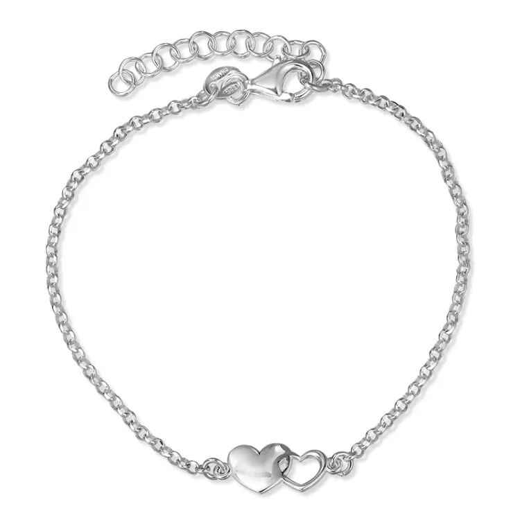 Herz Armband aus Silber