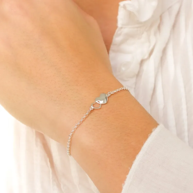 Herz Armband aus Silber