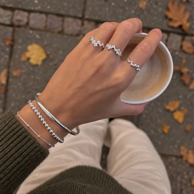 Kugel Armband aus Silber - Bubbly Pure