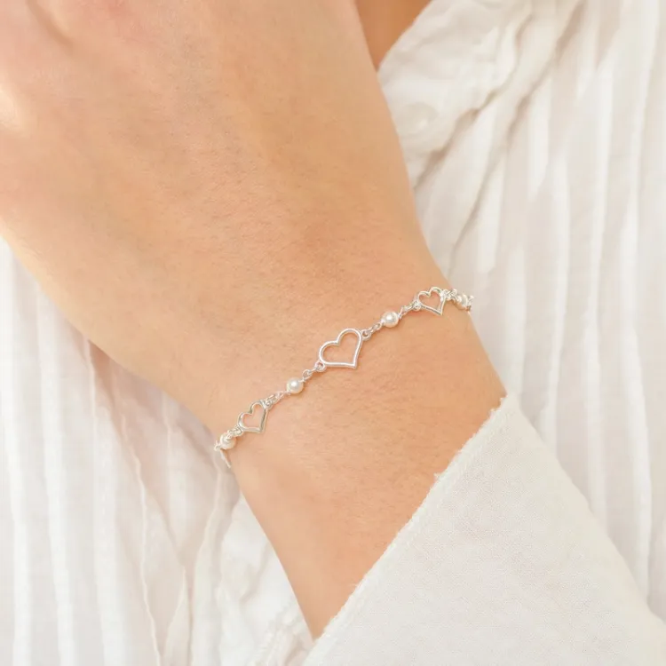 Herz Armband aus Silber