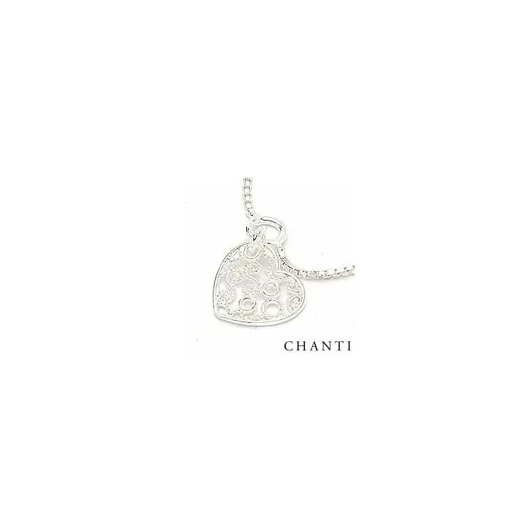 Herz Fußkette aus Silber