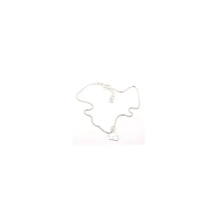 Stern Fußkette aus Silber