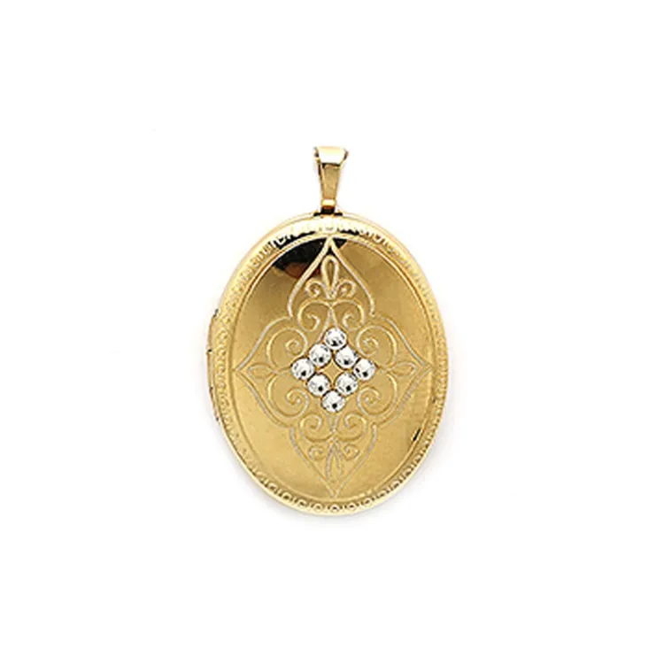 Medaillon aus vergoldetem Sterlingsilber