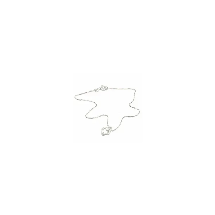 Herz Fußkette aus Silber