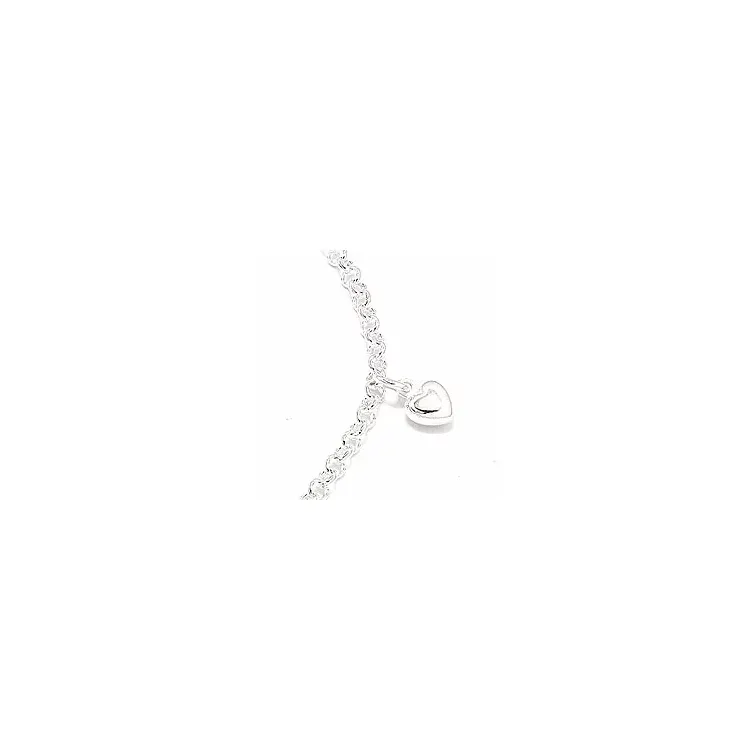 Herz Armband aus Silber und Anhänger aus Silber