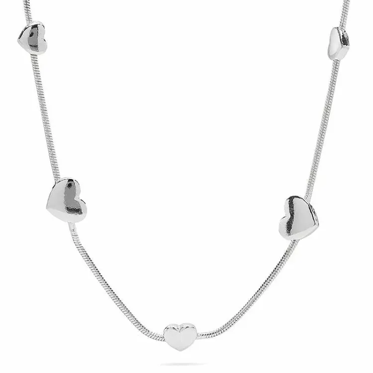 Herz Halskette aus Silber und Anhänger aus Silber