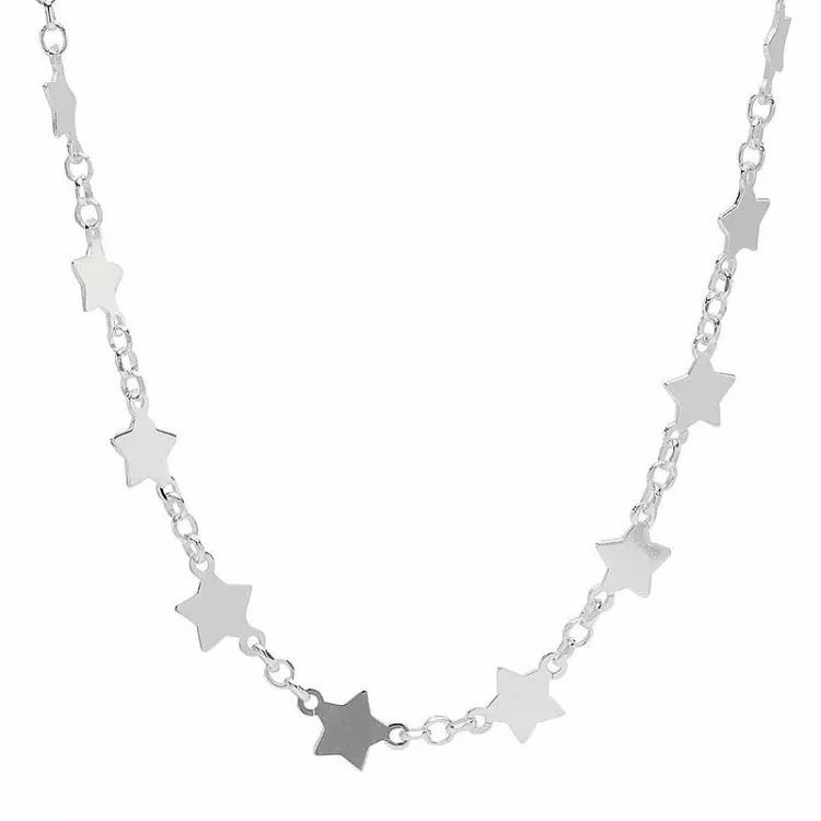 Stern Halskette aus Silber