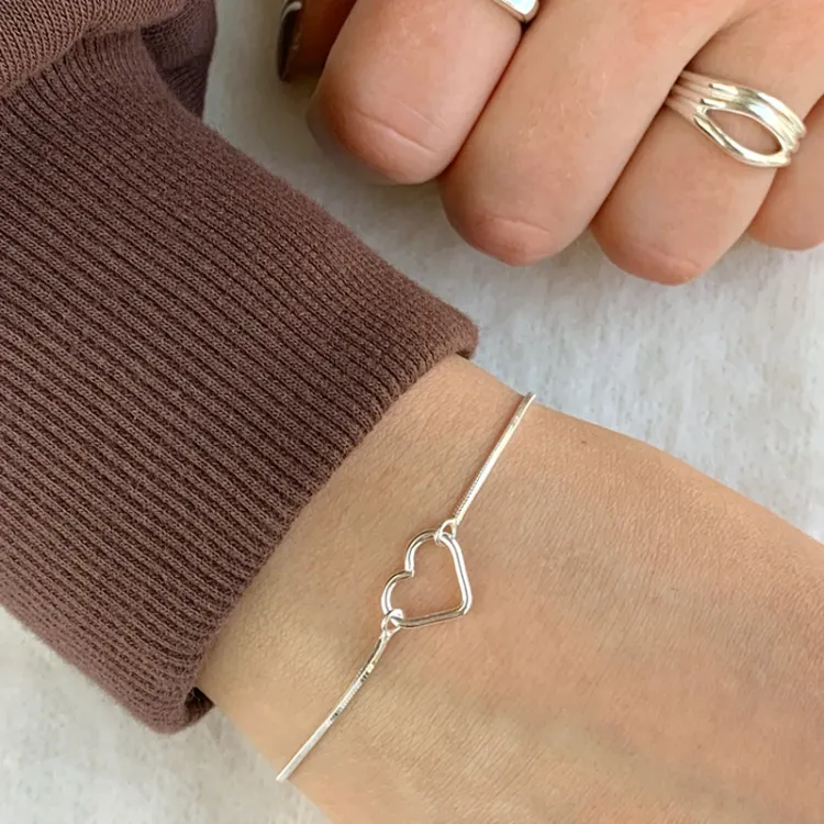 Herz Armband aus Silber