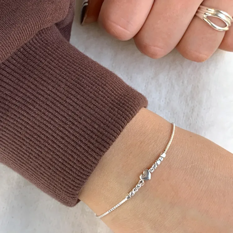 Herz Armband aus Silber
