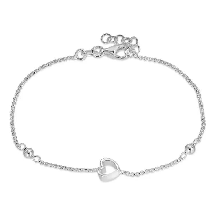 Elegant Herz Armband aus Silber