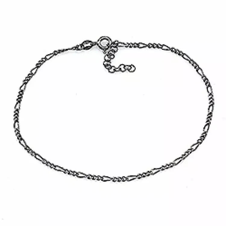 schwarzes rhodiniertes Silber Armband aus schwarzes rhodiniertes Silber  x 1,9 mm