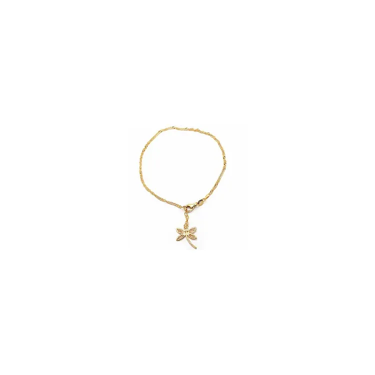 Goldschmied  Fußkette aus vergoldetem Sterlingsilber