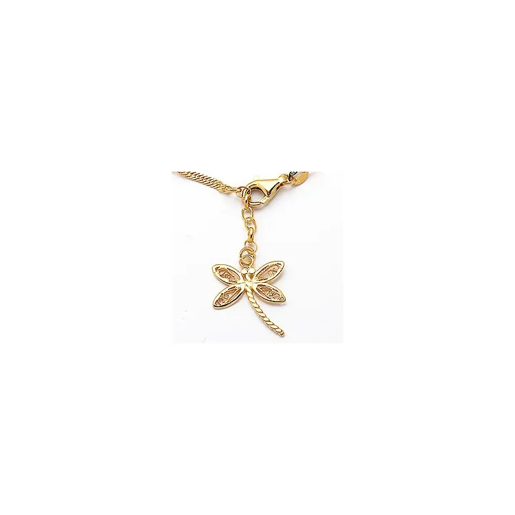 Goldschmied  Fußkette aus vergoldetem Sterlingsilber