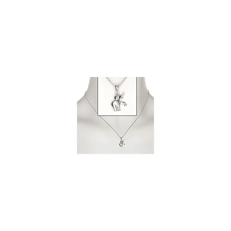 Elefant Halskette aus Silber und Elefant aus Silber