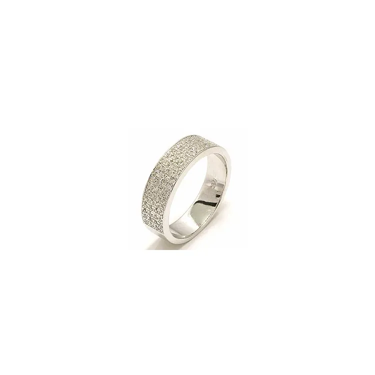 Breit Zirkon Ring aus Silber