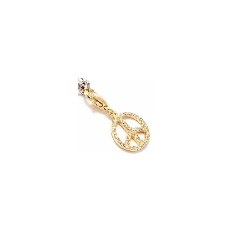 Peace Charms Anhänger aus vergoldetem Sterlingsilber 