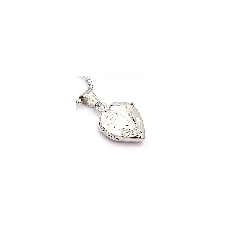 Medaillon aus 9 Karat Weißgold