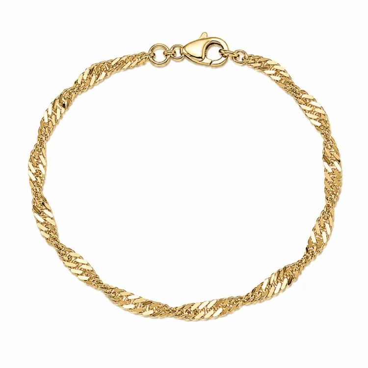 BNH Singapore Armband aus 8 Karat Gold 17 cm x 3,5 mm