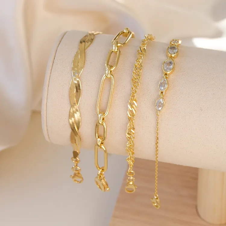 BNH Singapore Armband aus 8 Karat Gold 18,5 cm x 3,5 mm