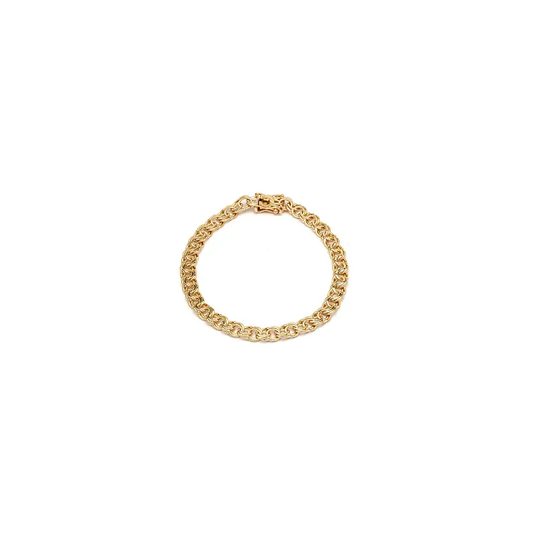 BNH Bismark-Armband aus 14 Karat Gold 17 cm x 4,5 mm