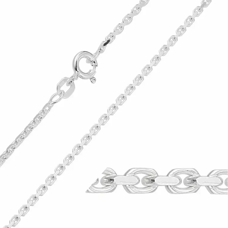 BNH Anker facet armband aus Silber 18,5 cm x 1,6 mm