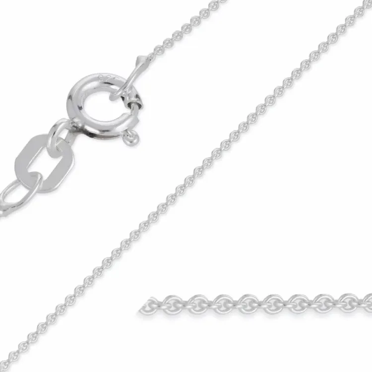 BNH Anker runden Halskette aus Silber 42 cm x 0,8 mm