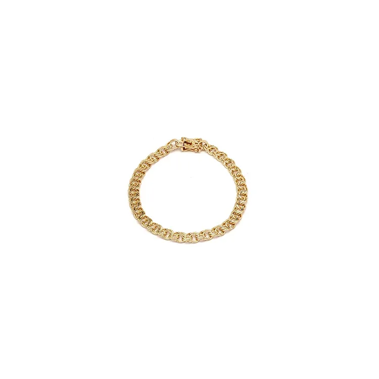 BNH Bismark-Armband aus 14 Karat Gold 18,5 cm x 5,4 mm